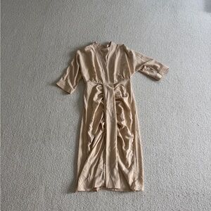Tan Midi Dress